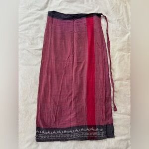 Jayli Pink and Purple Wrap Skirt